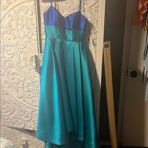Zac Posen Blue Sleeveless Sundress for Prom
